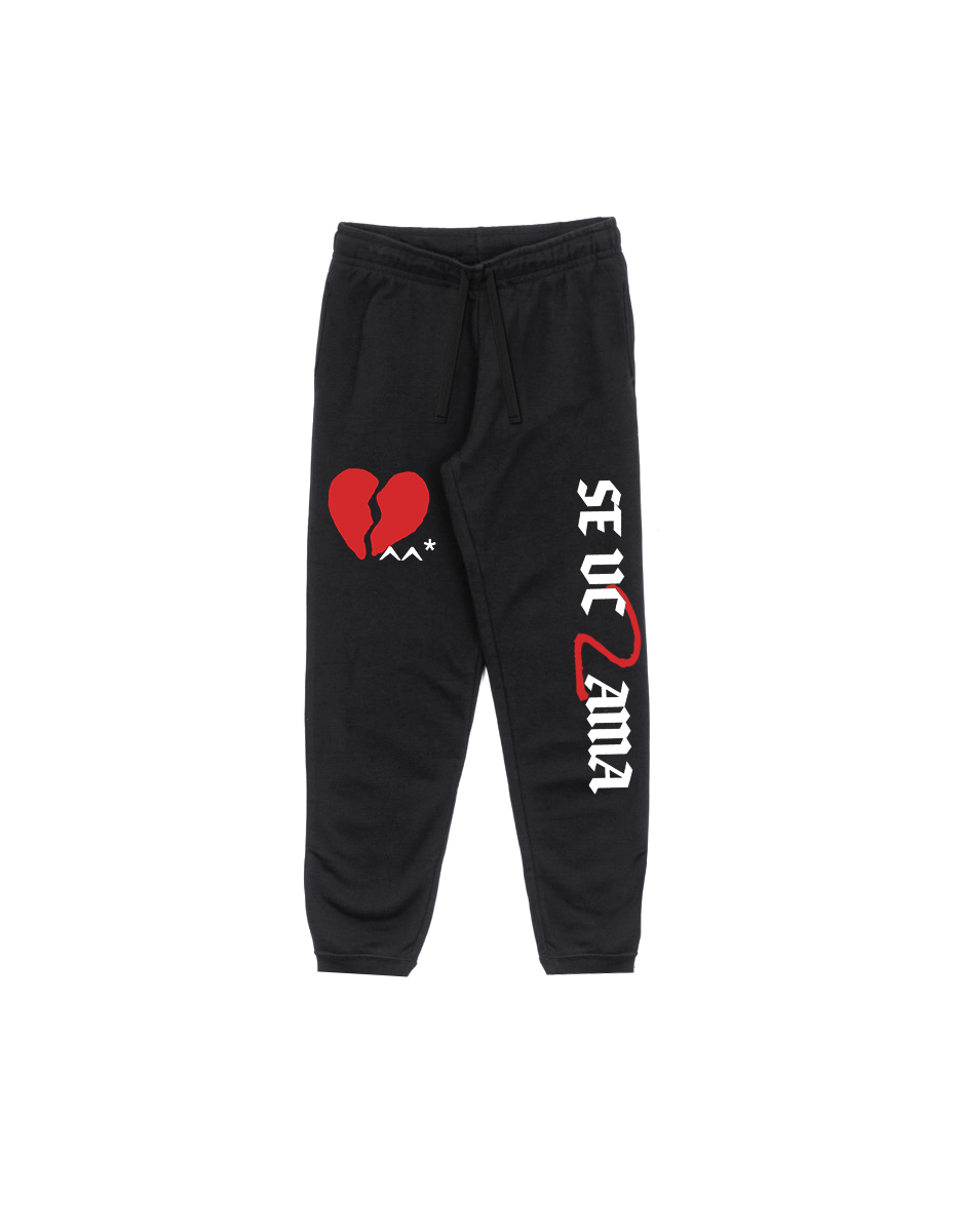 Calça de Moletom Sidoka Se Vc N Ama Preta